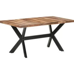 vidaXL - Eettafel - Bruin - Hout - 160 x 80 x 75 cm