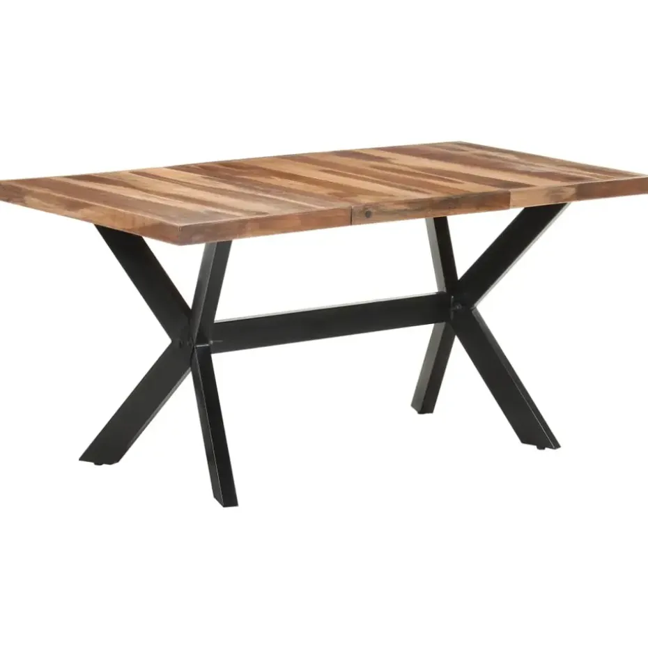 vidaXL - Eettafel - Bruin - Hout - 160 x 80 x 75 cm