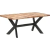 vidaXL - Eettafel - Bruin - Hout - 180 x 90 x 75 cm