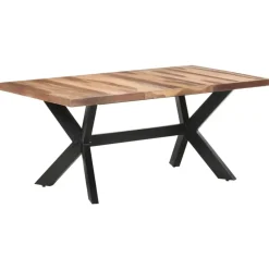 vidaXL - Eettafel - Bruin - Hout - 180 x 90 x 75 cm