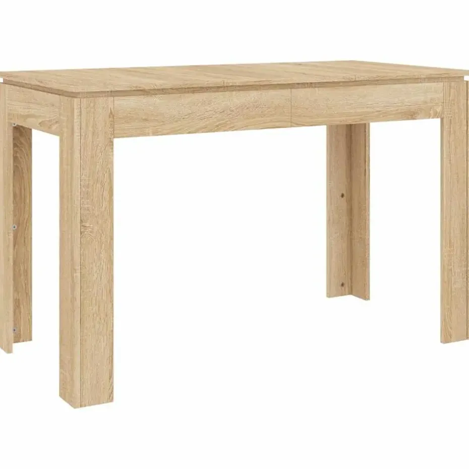 vidaXL - Eettafel - Bruin - Bewerkt hout