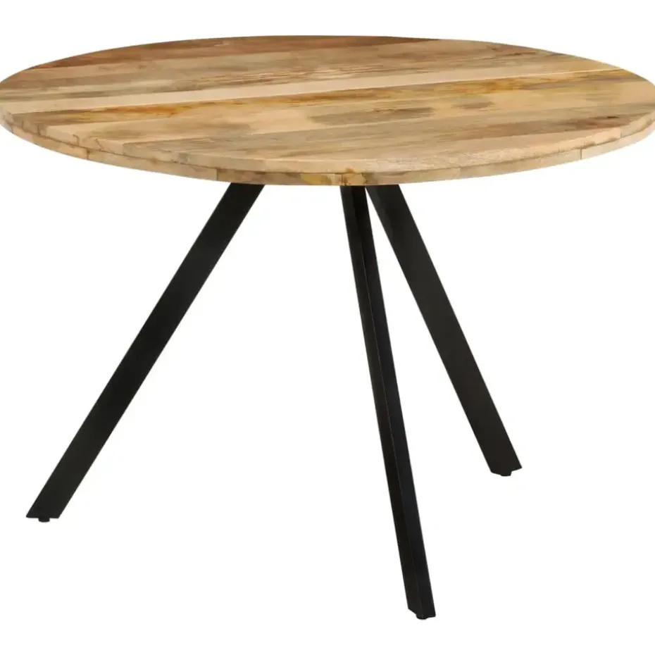 vidaXL - Eettafel - Bruin - Hout - Ø 110 x 75 cm