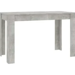 vidaXL - Eettafel - Grijs - Bewerkt hout