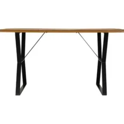vidaXL - Eettafel - Multikleur - Hout - 140 x 80 x 76 cm