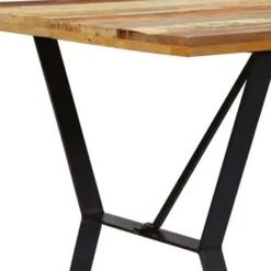 vidaXL - Eettafel - Multikleur - Hout - 140 x 80 x 76 cm