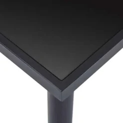 vidaXL - Eettafel - Zwart - Glas - 140 x 70 x 75 cm