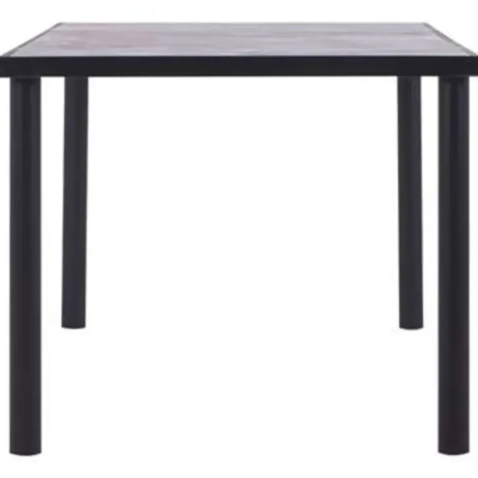 vidaXL - Eettafel - Zwart - MDF - 180 x 90 x 75 cm