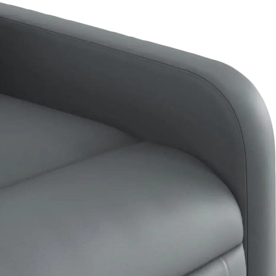 vidaXL - Fauteuil - Grijs - Kunstleer