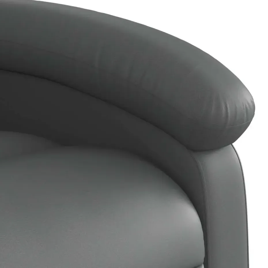 vidaXL - Fauteuil - Grijs - Kunstleer