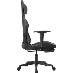 vidaXL - Gamingstoel - Grijs - Kunstleer