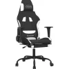 vidaXL - Gamingstoel - Wit - Stof