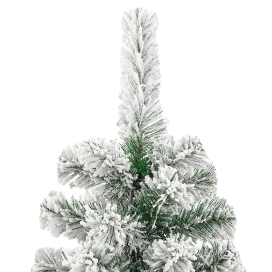 vidaXL - Gescharnierde Kunstkerstboom - Wit - 210 cm