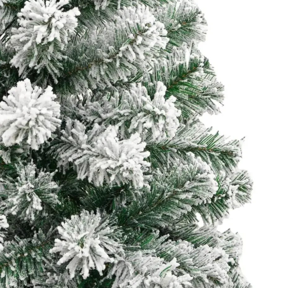 vidaXL - Gescharnierde Kunstkerstboom - Wit - 210 cm