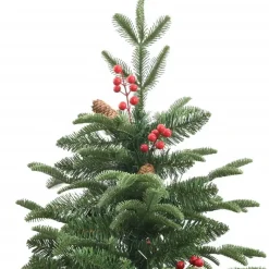 vidaXL - Gescharnierde Kunstkerstboom - Groen - 210 cm