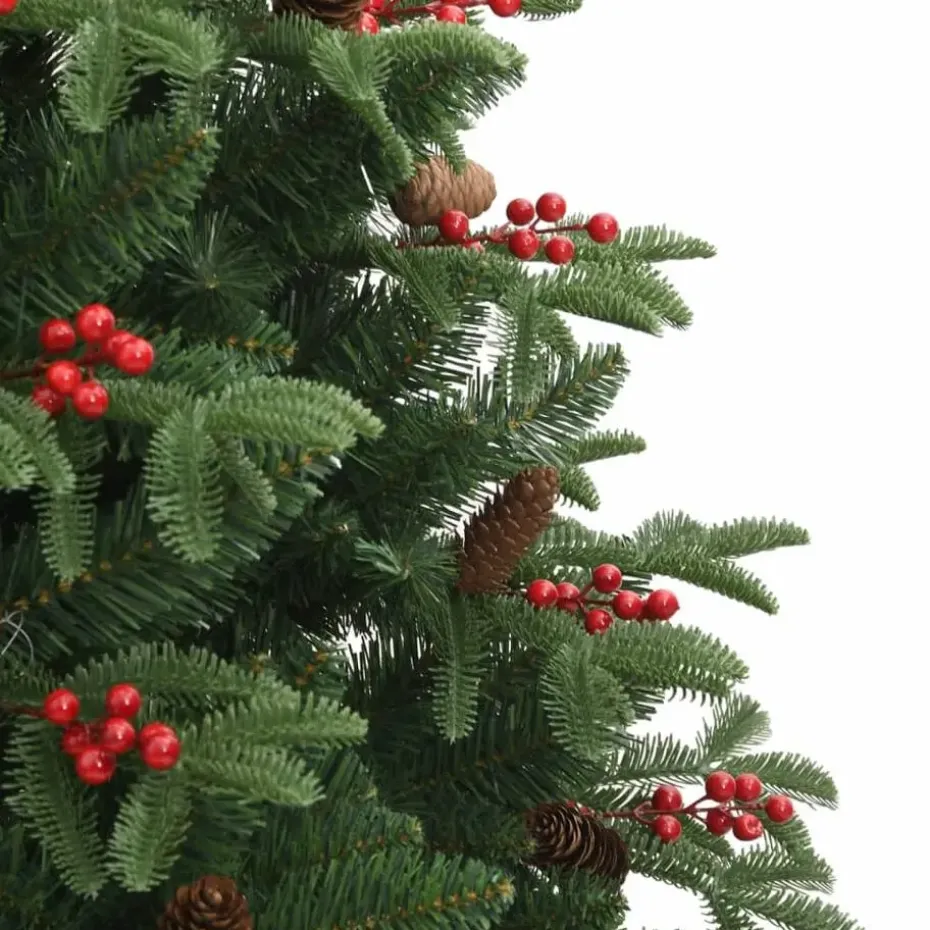 vidaXL - Gescharnierde Kunstkerstboom - Groen - 210 cm