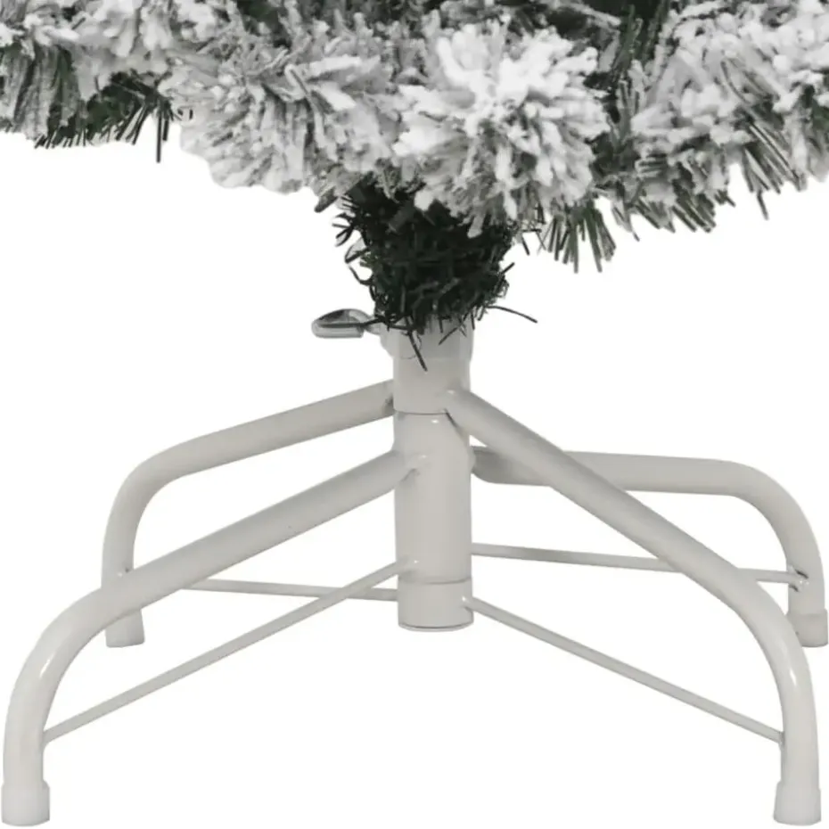 vidaXL - Gescharnierde Kunstkerstboom - Wit - 120 cm