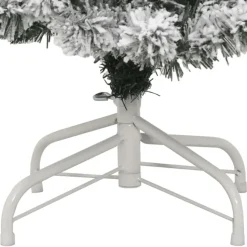 vidaXL - Gescharnierde Kunstkerstboom - Wit - 150 cm