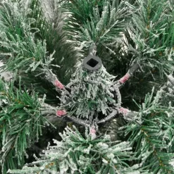vidaXL - Gescharnierde Kunstkerstboom - Wit - 150 cm