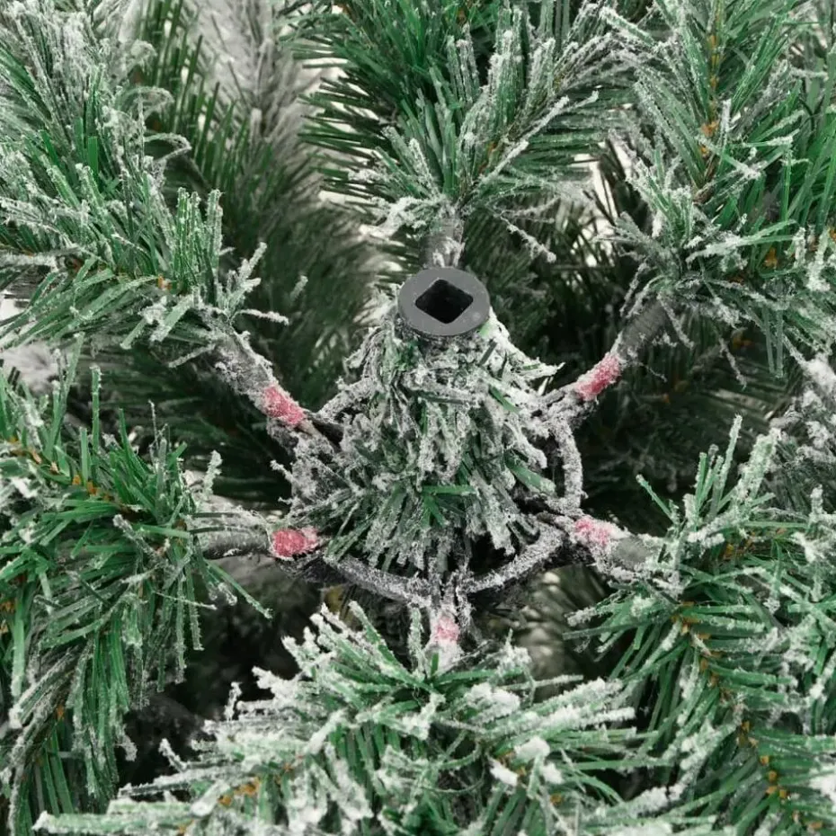vidaXL - Gescharnierde Kunstkerstboom - Wit - 150 cm