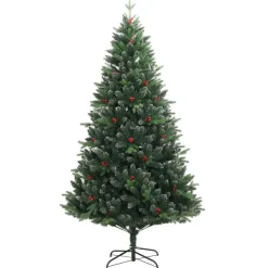 vidaXL - Gescharnierde Kunstkerstboom - Groen - 180 cm
