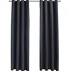 vidaXL - Gordijn - Antraciet - Stof - 140 x 245 cm
