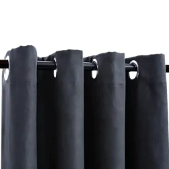 vidaXL - Gordijn - Antraciet - Stof - 140 x 245 cm