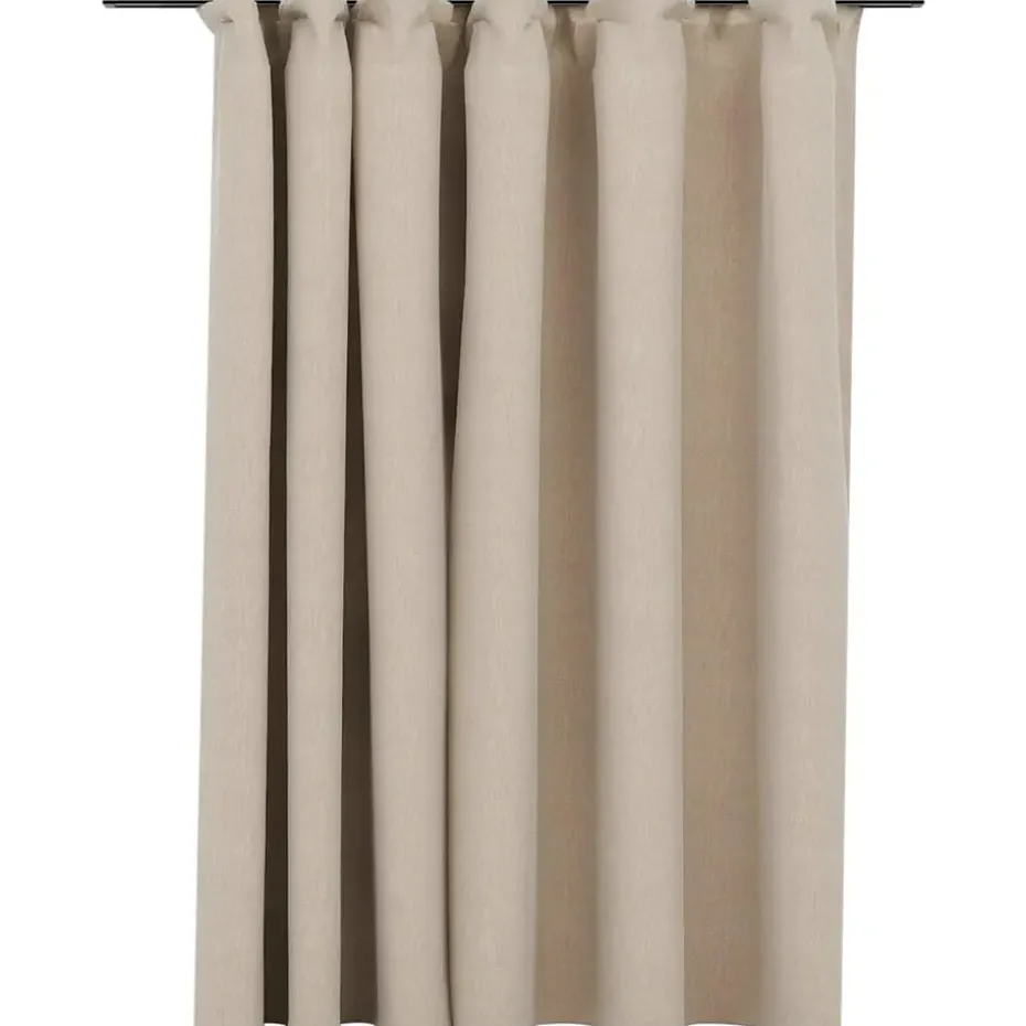 vidaXL - Gordijn - Beige - Stof