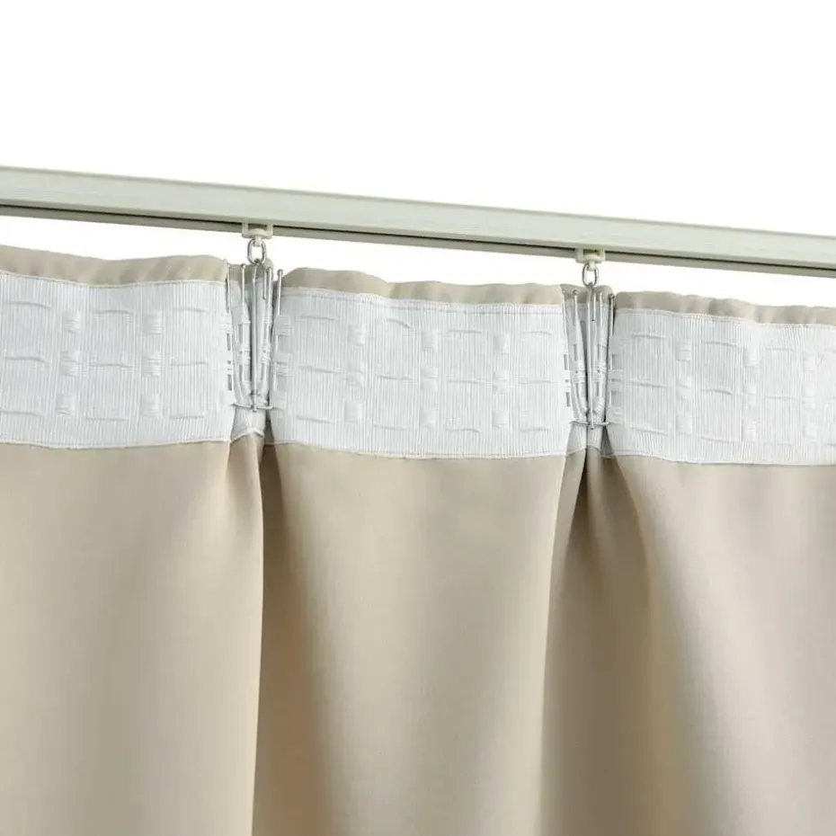 vidaXL - Gordijn - Beige - Stof
