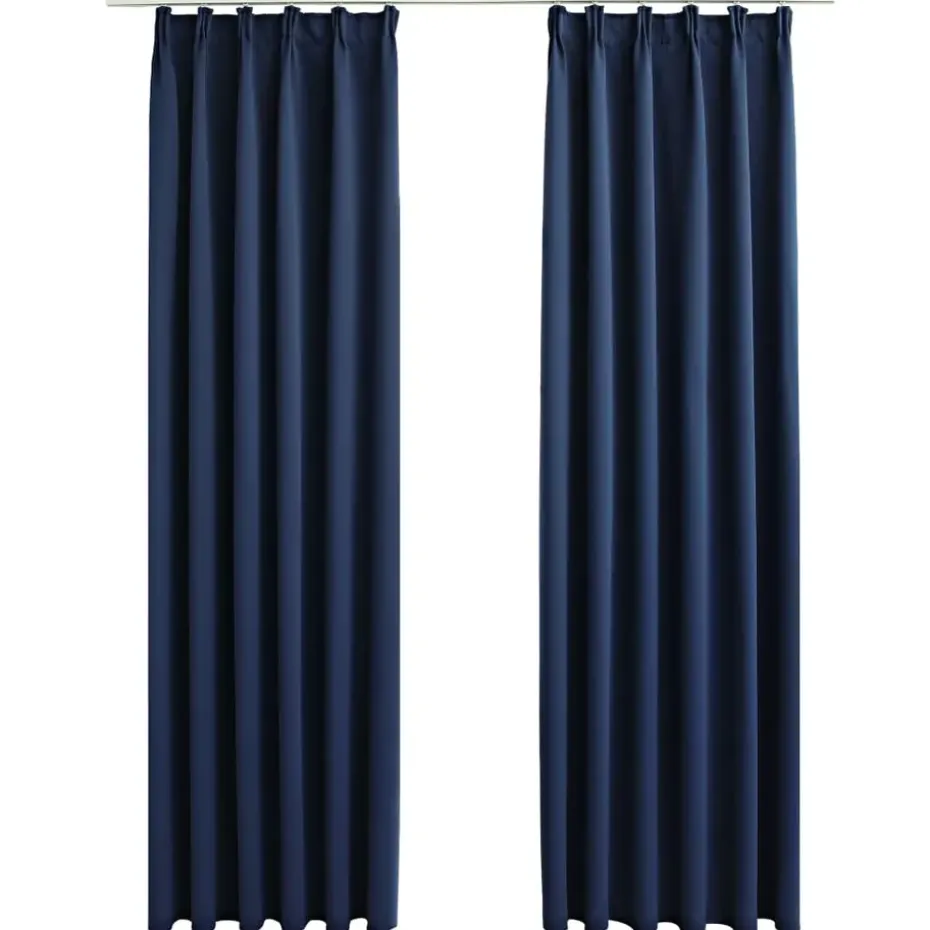 vidaXL - Gordijn - Blauw - Stof - 140 x 245 cm