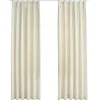 vidaXL - Gordijn - Crème - Fluweel - 140 x 225 cm - 2 stuks