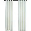 vidaXL - Gordijn - Crème - Fluweel - 140 x 225 cm - 2 stuks