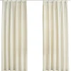 vidaXL - Gordijn - Crème - Fluweel - 140 x 175 cm - 2 stuks