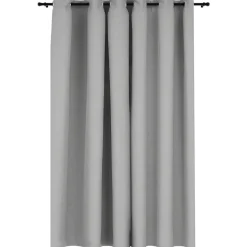 vidaXL - Gordijn - Grijs - Stof - 290 x 245 cm