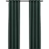 vidaXL - Gordijn - Groen - Stof - 140 x 225 cm - 2 stuks