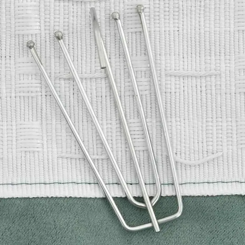 vidaXL - Gordijn - Groen - Stof - 140 x 245 cm - 2 stuks