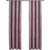 vidaXL - Gordijn - Roze - Fluweel - 140 x 245 cm - 2 stuks