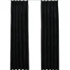 vidaXL - Gordijn - Zwart - Fluweel - 140 x 225 cm - 2 stuks
