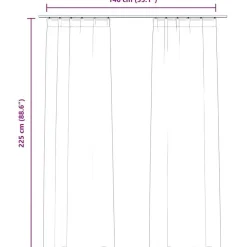 vidaXL - Gordijn - Zwart - Fluweel - 140 x 225 cm - 2 stuks