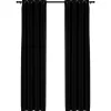 vidaXL - Gordijn - Zwart - Stof - 140 x 245 cm - 2 stuks