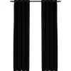 vidaXL - Gordijn - Zwart - Stof - 140 x 225 cm - 2 stuks