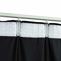 vidaXL - Gordijn verduisterend met haken - Zwart - Fluweel - 290 x 245 cm