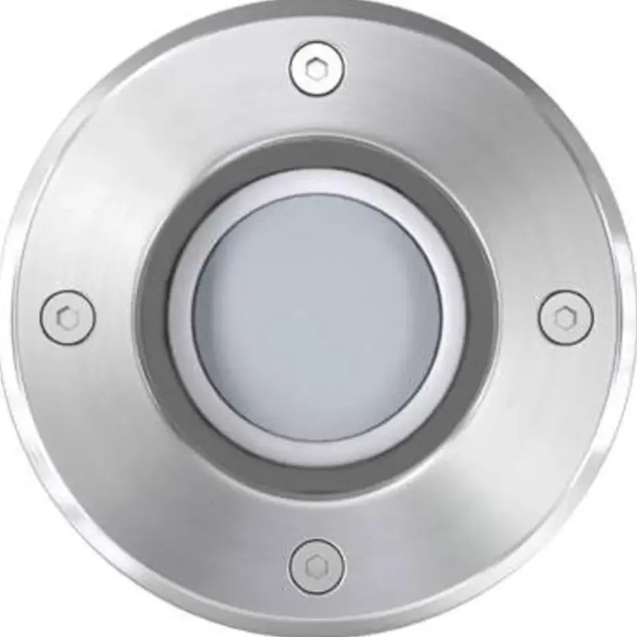 vidaXL - Grondspot - Zilver - Aluminium - 3 stuks