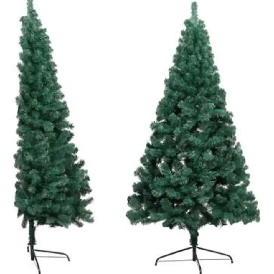 vidaXL - Halve Kerstboom - Groen - 210 x 120 cm