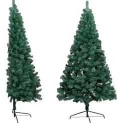 vidaXL - Halve Kerstboom - Groen - 150 x 95 cm