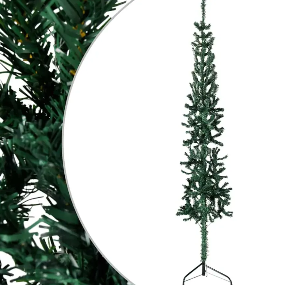vidaXL - Halve Kunstkerstboom - Groen - 180 cm