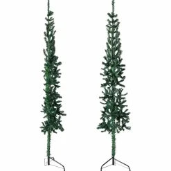 vidaXL - Halve Kunstkerstboom - Groen - 180 cm