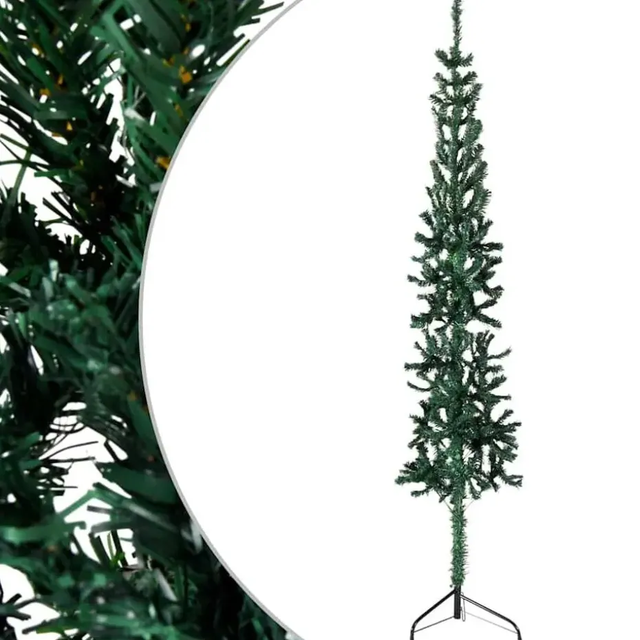 vidaXL - Halve Kunstkerstboom - Groen - 150 cm