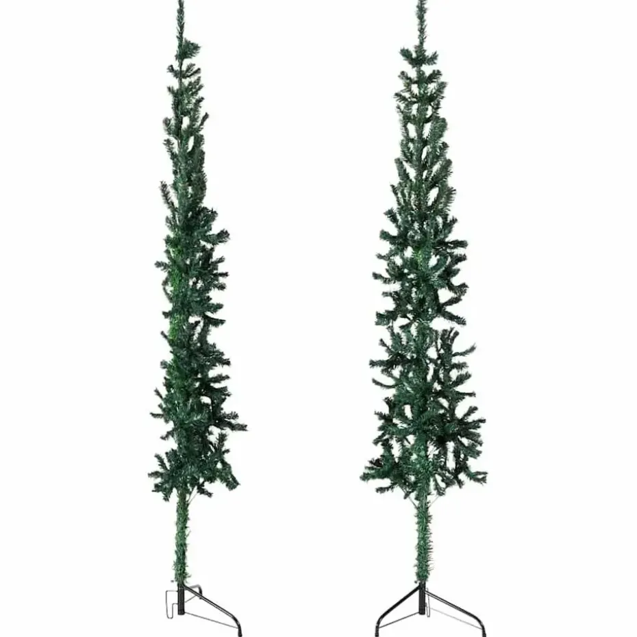 vidaXL - Halve Kunstkerstboom - Groen - 150 cm