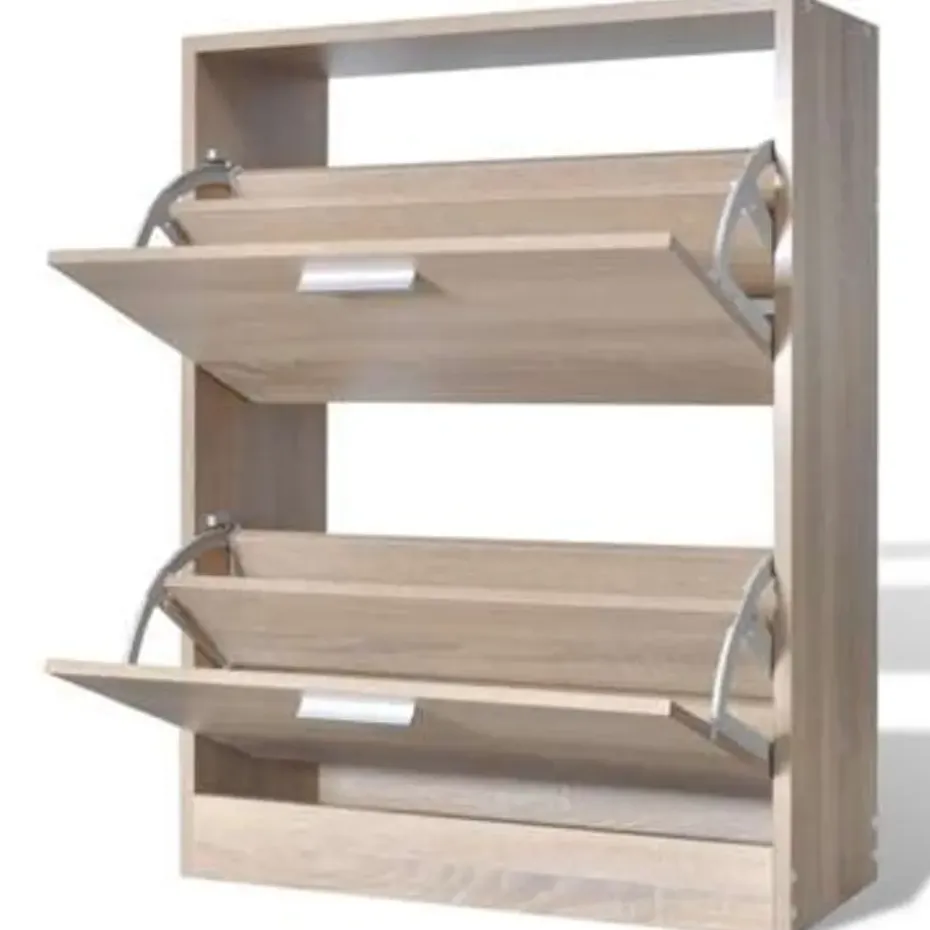 vidaXL - Houten Schoenenkast - Bruin - Hout
