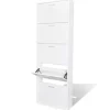 vidaXL - Houten Schoenenkast - Wit - Hout